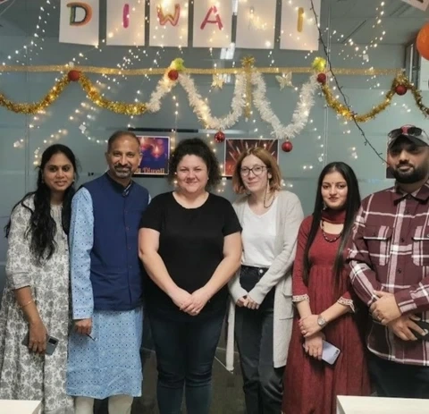 Celebrating Diwali and exchanging cultural experiences